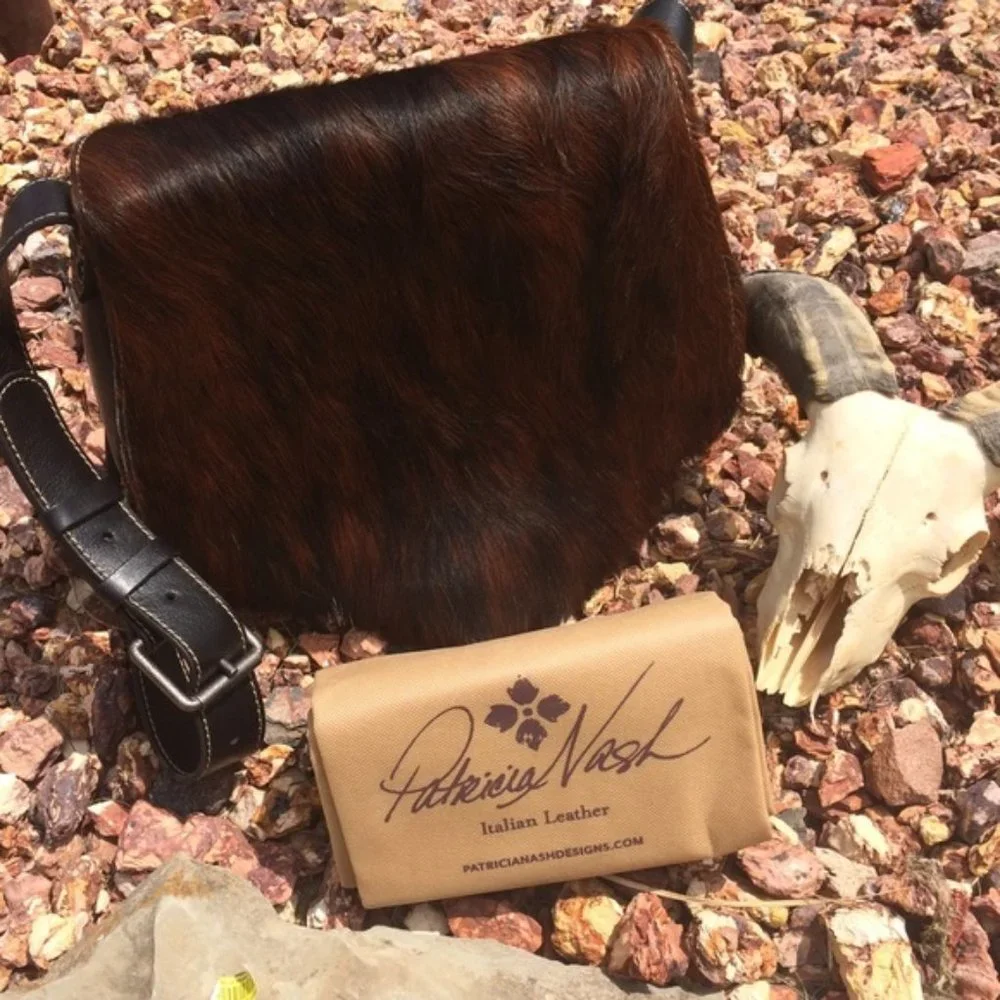 Anthro Calf Hair Cavalino Rioja Saddle Bag